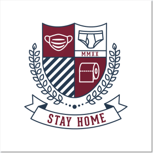 Stay home Posters and Art